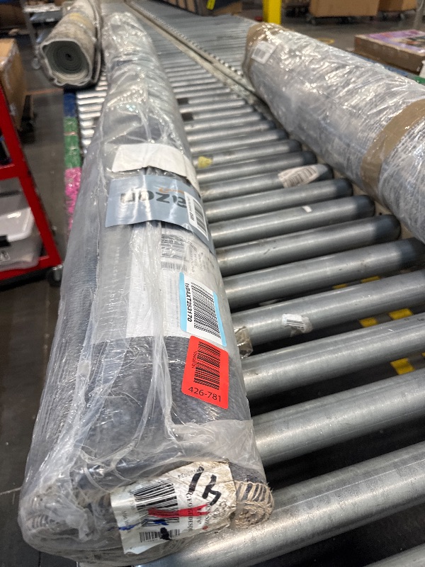 Photo 1 of ** NEW** Loloi Amber Lewis Georgie Collection GER-05 Denim/Spice 8'-4" x 11'-6", .19" Pile Height, Area Rug