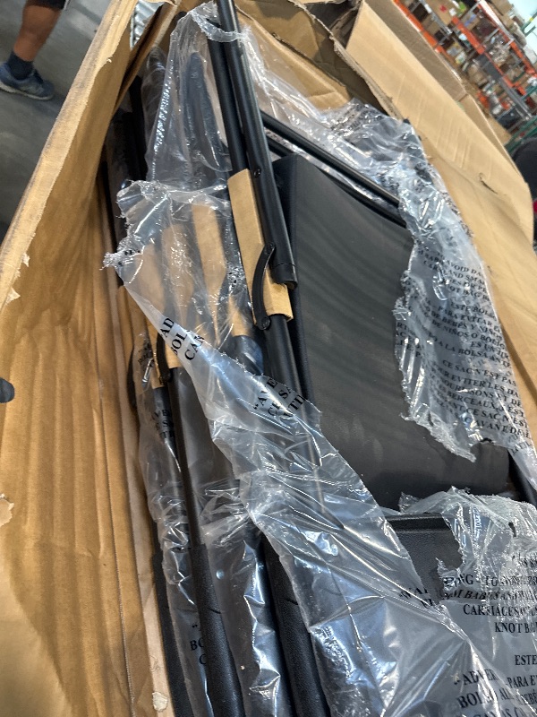 Photo 1 of ** BRAND NEW ITEM** Amazon Basics Sturdy Foldable Plastic Chair, Portable, 350-Pound Capacity, Black, 6-Pack