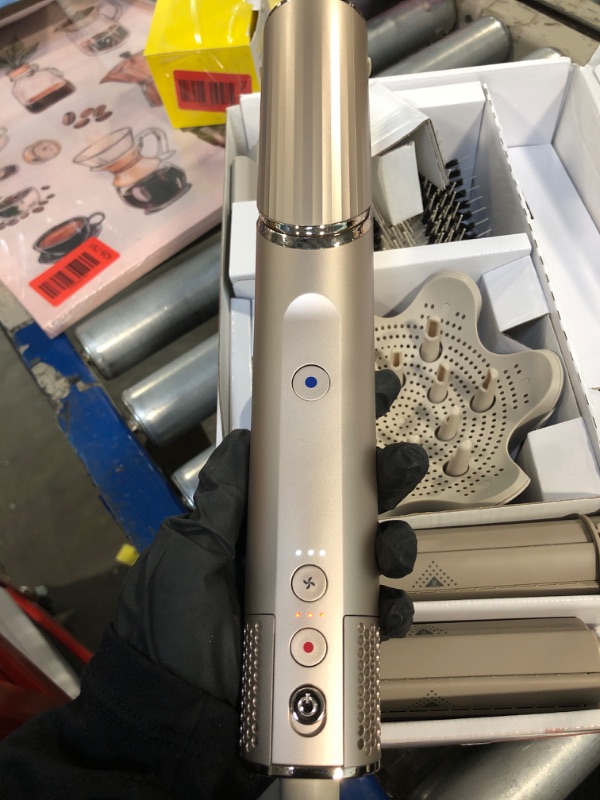 Photo 1 of ** USED/ TESTED FUNCTIONAL** Shark HD435 FlexStyle Air Styling & Drying System, Powerful Hair Blow Dryer & Multi-Styler with Auto-Wrap Curlers, Curl-Defining Diffuser, Oval Brush, & Concentrator Attachment, Stone