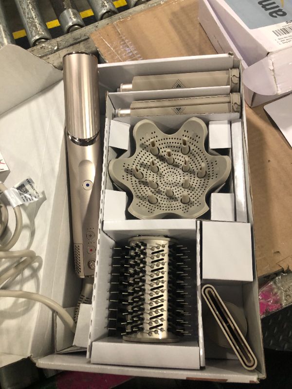 Photo 1 of ** USED/ TESTED FUNCTIONAL** Shark HD435 FlexStyle Air Styling & Drying System, Powerful Hair Blow Dryer & Multi-Styler with Auto-Wrap Curlers, Curl-Defining Diffuser, Oval Brush, & Concentrator Attachment, Stone