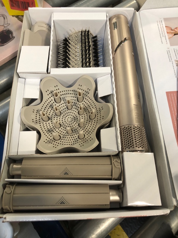 Photo 1 of ** USED/ TESTED FUNCTIONAL** Shark HD435 FlexStyle Air Styling & Drying System, Powerful Hair Blow Dryer & Multi-Styler with Auto-Wrap Curlers, Curl-Defining Diffuser, Oval Brush, & Concentrator Attachment, Stone