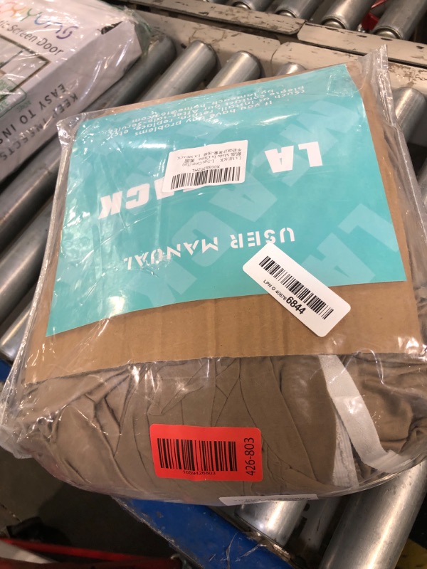 Photo 1 of ** USED** LA MEACK Sectional Couch Covers 2-Piece Softness L Shaped Sofa Cover Super Stretch L-Type Couch Slipcover with 2Pcs Pillowcases Sofa Slipcover 3 Seater + 3 Seater Furniture Protector (Tan)