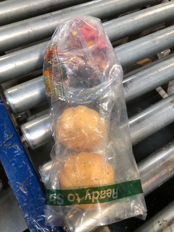 Photo 1 of ** USED/ MISSIN PARTS** Artgar Pumpkin Decor Set, 23 PCS Fall Harvest Decorations Including Mini Pumpkins, Acorns, Pinecones, Berries, Maple Leaves for Home Table Wedding DIY Fall Halloween Thanksgiving Decor