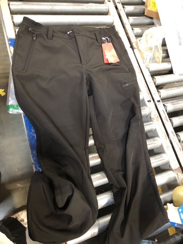 Photo 1 of ** SIMILAR** 33,000ft Men's Rain Pants Waterproof, Windproof Lightweight Outdoor Rain Over Pants for Fishing Golf Work Hiking Black SIZE US 14 UK 18