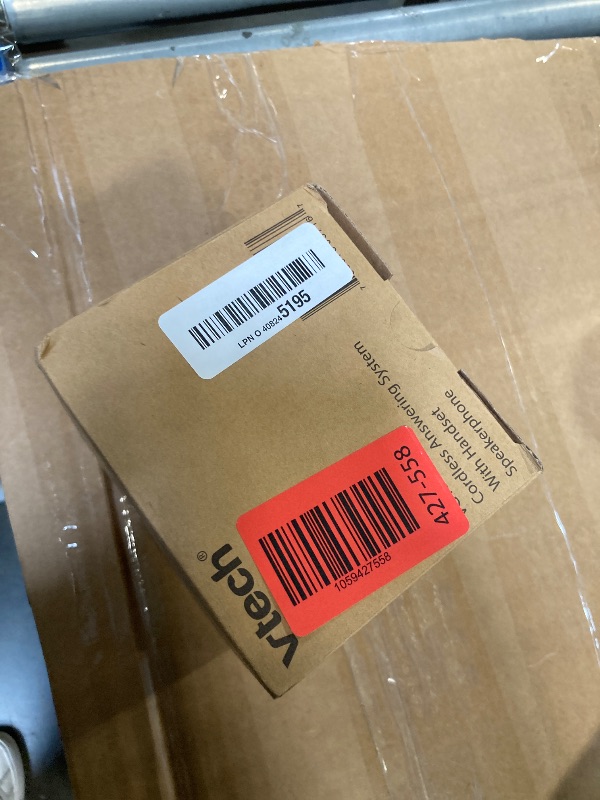 Photo 1 of [New] VTech VG134-11 DECT 6.0 Cordless Home Phone with Bluetooth Connection, Digital Answering Machine, Backlit Display,Full Duplex Speakerphone, Caller ID/Call Waiting,1000 ft Range (Black)