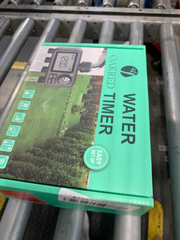 Photo 1 of Sprinkler Timer,4 Outlets Programmable Water Timer for Garden Hose,Outdoor Hose Timers with Rain Delay/Manual/Automatic Watering System,Digital Irrigation Timers for Yard,Lawn