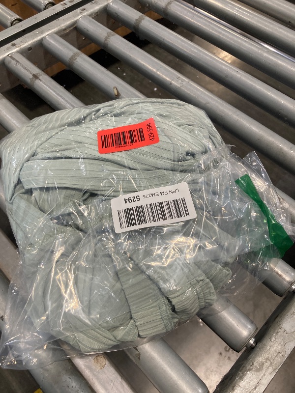 Photo 1 of *****MISSING THE TOP****Ekouaer Rib Knit Pajamas Set for Women 3 Piece Lounge Sets Soft Cami and Shorts Pjs with Cardigan Loungewear (Green, XXL)