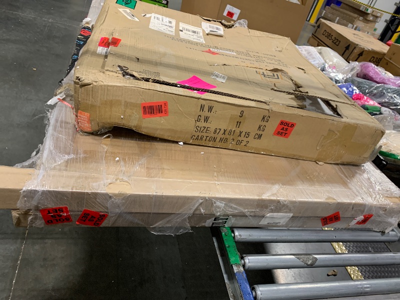 Photo 1 of **SET OF 2 BOXES ***Armen Living Fenton Dining Table Top Base, 63, Charcoal/Black