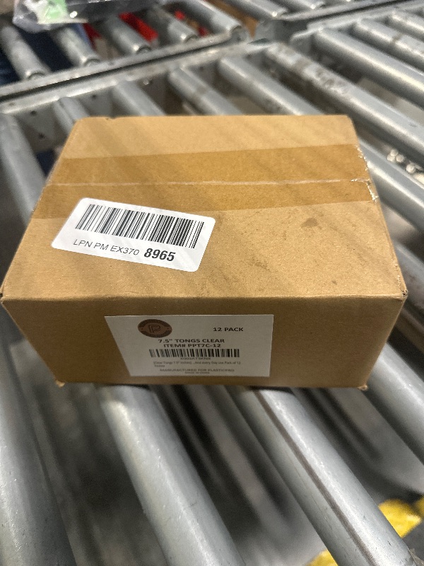 Photo 1 of [Clear Tongs 7.5'' Inches] Plasticpro 7.5'' Serving Tongs Heavy Duty Reusable Kitchen and BBQ Clear Serving Tong for party's, Caterings, Events, Buffet, Weddings, And every Day use Pack of 12