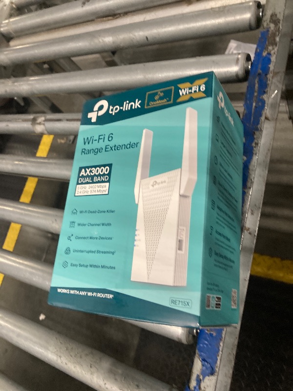 Photo 1 of TP-Link AX3000 WiFi 6 Range Extender | PCMag Editor's Choice | Dual-Band Wireless Repeater w/Ethernet Port | Up to 2400 Sq. Ft., 64 Devices | Internet Signal Booster | APP Setup | EasyMesh (RE715X)