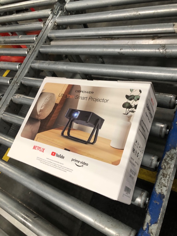 Photo 1 of [Ultra-Slim 1.97"| Netflix Licensed | AI Auto Focus | 360° Stand] Smart Mini Projector with WiFi 6 & Bluetooth, Built-in Netflix/YouTube/Disney+/Hulu, DBPOWER N5 Movie Projector for Bedroom (Black)