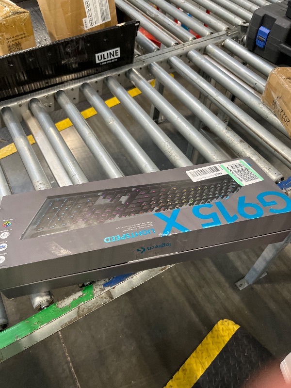 Photo 1 of Logitech G915 X Lightspeed Wireless Mechanical Gaming Keyboard, Double-Shot PBT Keycaps, Fully Programmable Keys, RGB Backlit Mac/PC Gaming Keyboards, Aluminum Finish, GL Clicky Switches, Black