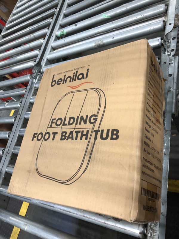 Photo 1 of ***VERY USED****Beinilai Collapsible Foot Spa,Foot Bath with Heat and Massage and Bubble Jets,Foot Soak Tub with Six Non Motorized Rollers,Acupressure Massage Points,Red Light and Removable Pumice Stone