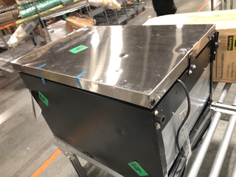 Photo 1 of ***DAMAGE AS SHOWN IN THE PHOTO***KoolMore KM-OKS-OFRC-44SS 21 in. Outdoor Refrigerator with IPX 4 Rating and Glass Shelves, 4.4 Cu. ft. in Stainless-Steel