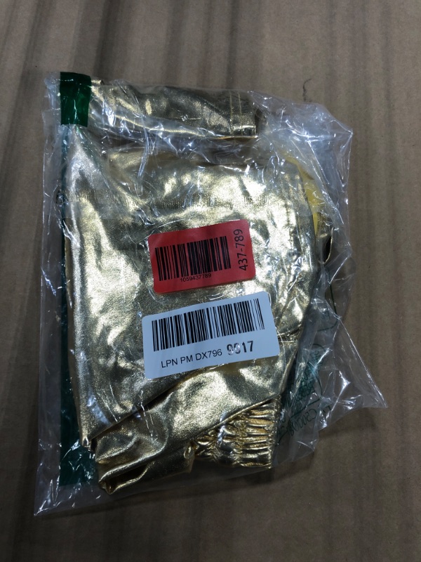 Photo 1 of ****** NO GLASSES**** Yellow Shorts Women's Gold Metallic Shorts Yoga Sparkly Hot Summer Drawstring Outfit Pairing with Glasses