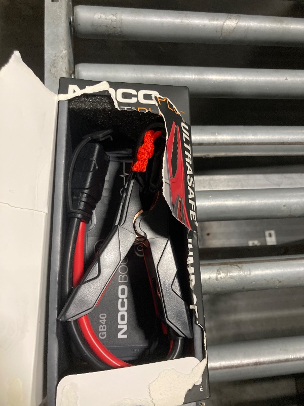Photo 1 of ***missing jumper cables***NOCO Boost GB40: 1000A UltraSafe Jump Starter – 12V Lithium Battery Booster Pack, Portable Jump Box, Power Bank & Jumper Cables - for 6.0L Gas and 3.0L Diesel Engines