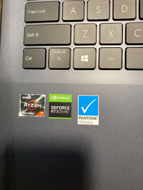 Photo 1 of **LOCKED**MISSING CHARGER***ASUS VivoBook Pro 15 OLED Ultra Slim Laptop, 15.6” FHD OLED Display, AMD Ryzen 7 5800H CPU, NVIDIA GeForce RTX 3050, 16GB RAM, 512GB SSD, Windows 10 Home, Quiet Blue, M3500QC-DB71