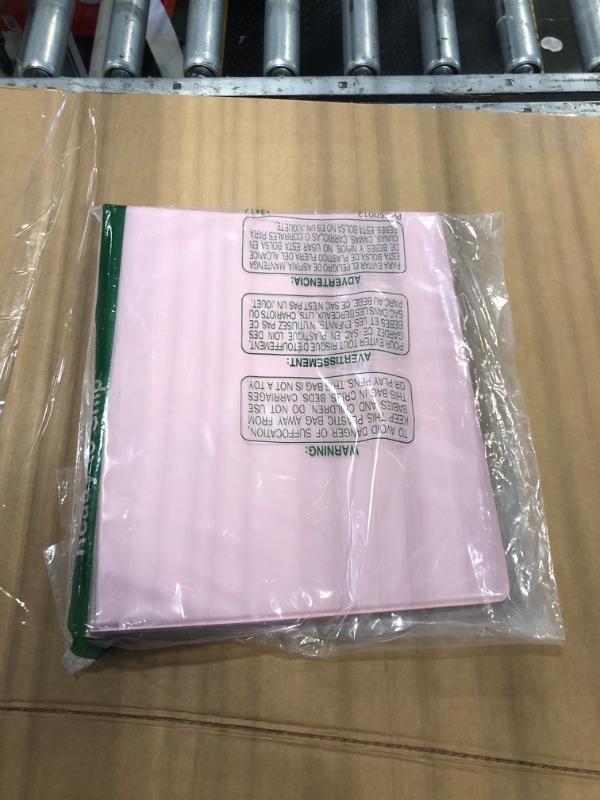 Photo 1 of ********  ONLY 1 *****SUNEE 3 Ring Binder 1 Inch D Ring, Clear View Binder Three Ring PVC-Free (Fit 8.5x11 Inches) for School or Office Supplies, Pink, 2 Pack
