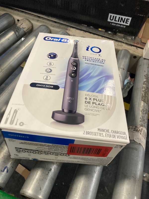 Photo 1 of ***MISSING PARTS***
Oral-B iO Deep Clean + Protect Rechargeable Electric Toothbrush, Black with a iO Series 7 Toothbrush, 2 Replacement Brush Heads, and a Charging Travel Case