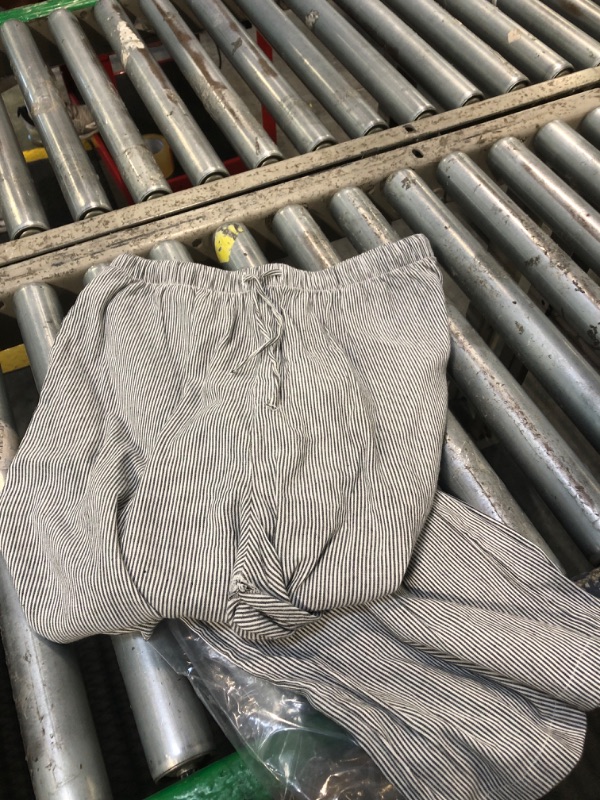 Photo 1 of ** striped
SUUKSESS Women Wide Leg Flowy Linen Pant with Pockets High Waisted Casual Lounge Palazzo Pant (Striped Black, L)