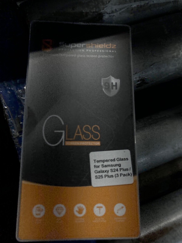 Photo 1 of (3 Pack) Supershieldz Designed for Samsung Galaxy S24+ / S24 Plus Tempered Glass Screen Protector, Anti Scratch, Bubble Free