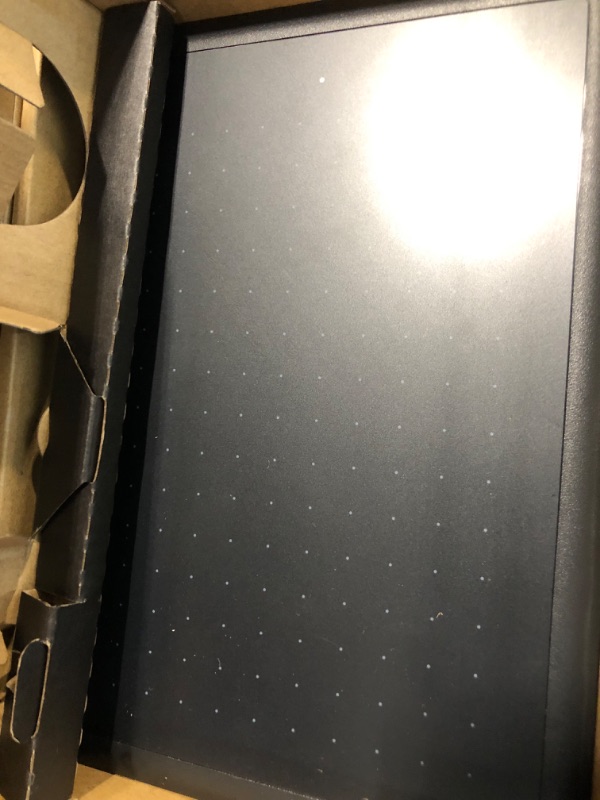 Photo 1 of **MISSING CORD AND PEN **One by Wacom Small Graphics Drawing Tablet 8.3 x 5.7 Inches, Portable Versatile for Students and Creators, Ergonomic 2048 Pressure Sensitive Pen Included, Compatible with Chromebook Mac and Windows