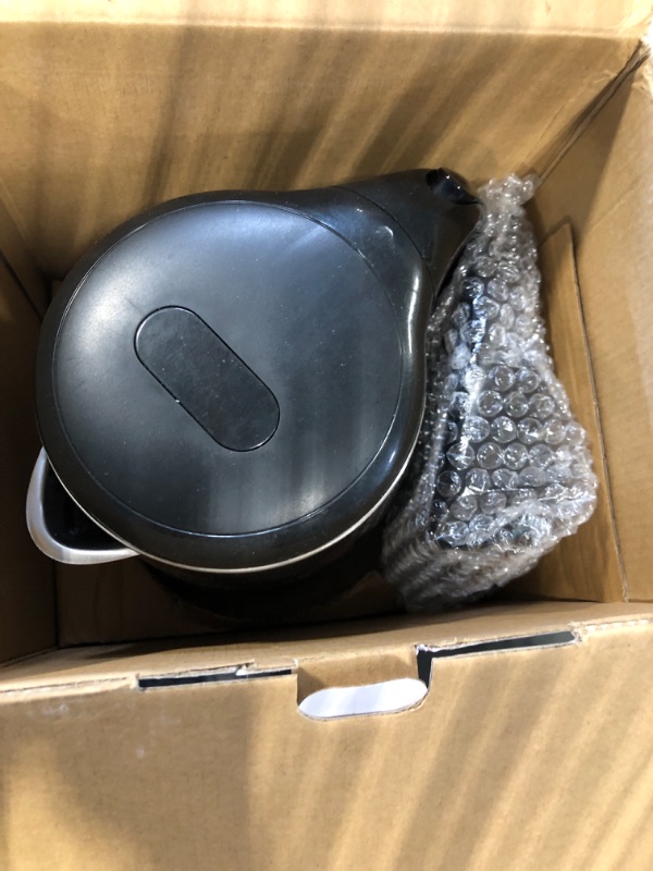 Photo 1 of ** MINOR DAMGE Secura Original Stainless Steel Double Wall Electric Water Kettle 1.8 Quart with Auto Shut-Off & Boil-Dry Protection, Black Onyx SWK-1701DA/HB-3227B