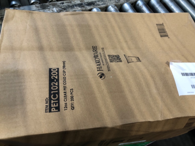 Photo 1 of [200 COUNT]HAKOWARE by Harvest Pack 12 oz Ultra Clear Plastic Cold Cups, Disposable PET Wedding Party Drinking Cups Tumblers, Iced Coffee Beer Juice Cold Beverage