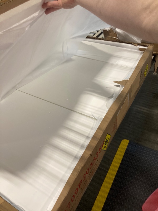 Photo 1 of ***Only Box 2 of 2*** Ball & Cast Murphy Bed Twin Size Wall Chest with Bedside Shelves and Wardrobe,Wood Hideaway Cabinet Platform Bedframe w/Drawer & Bookcase,can be Folded,Space-Saving,for Small Room,Dorms,White