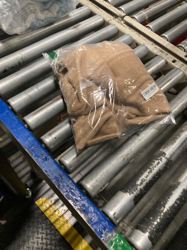 Photo 1 of Cicy Bell Womens Chunky Knit Cardigan Sweaters Button Down Mock Neck Open Front Jacket Winter Casual Outerwear with Pockets Camel