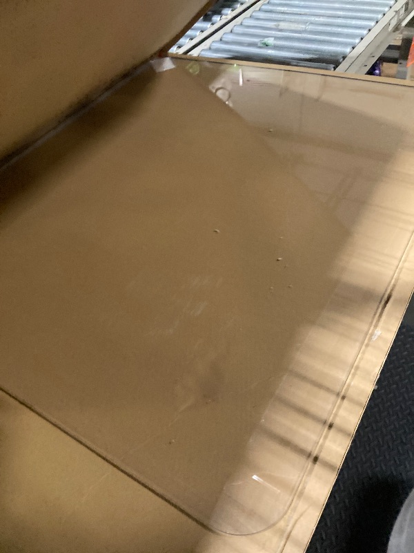Photo 1 of [UpgradedVersion] Crystal Clear 1/5" Thick 47" x 40" Heavy Duty Hard Chair Mat, Can be Used on Carpet or Hard Floor