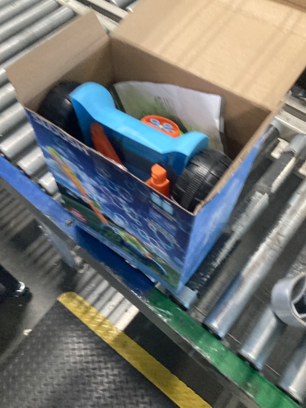 Photo 1 of ****MISSING HANDLE**** SLOOSH Bubble Lawn Mower Toddler Toys - Pretend Play Bubble Blower Machine Gardening Toy Leak-Proof for Indoor Outdoor Use, Push Toys Preschool Baby Boys Kids Halloween Birthday Gifts (Blue)