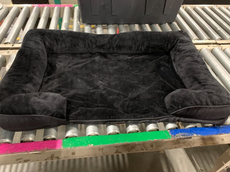 Photo 1 of **NO STUFFING IN THE MIDDLE OF THE BED**8EHEYCIGA Orthopedic Dog Beds for Large Dogs, Waterproof Memory Foam Large Pet Bed with Sides, Non-Slip Bottom and Egg-Crate Foam Dog Couch Bed with Washable Removable Cover, Black