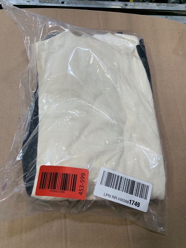 Photo 1 of ** 2 PACK */* Huukeay 3 Pack Women's Mock Turtleneck Short Sleeve Tops Cotton Ribbed Lettuce Trim T Shirts Slim Fit Casual Base Tee(Black, Mocha Brown, Cream,Large)