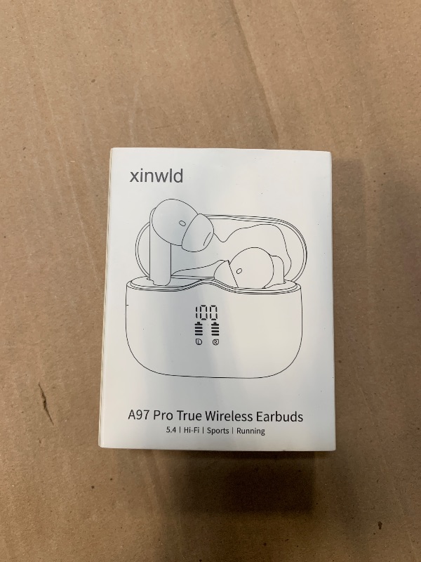 Photo 1 of **NO USB CABLE**Wireless Earbuds, Bluetooth 5.4 Headphones in Ear with 4 ENC Noise Cancelling Mic, New Wireless Earphones HiFi Stereo Deep Bass 40H Playtime, In-Ear Bluetooth Earbuds LED Display IP7, USB-C, Lake Blue