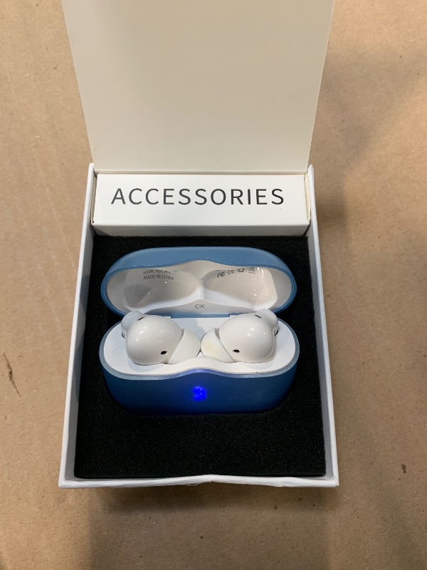 Photo 1 of **NO USB CABLE**Wireless Earbuds, Bluetooth 5.4 Headphones in Ear with 4 ENC Noise Cancelling Mic, New Wireless Earphones HiFi Stereo Deep Bass 40H Playtime, In-Ear Bluetooth Earbuds LED Display IP7, USB-C, Lake Blue