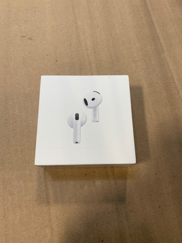 Photo 1 of  Apple AirPods 4 Wireless Earbuds, Bluetooth Headphones, with Active Noise Cancellation, Adaptive Audio, Transparency Mode, Personalized Spatial Audio, USB-C Charging Case, Wireless Charging, H2 Chip