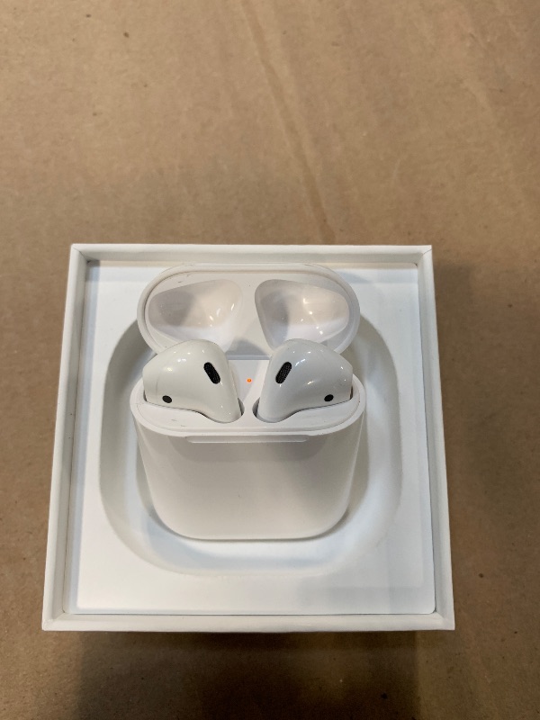 Photo 1 of ** IT'S NOT HIS BOX ** Apple AirPods (2nd Generation) Wireless Ear Buds, Bluetooth Headphones with Lightning Charging Case Included, (MV7N2HN/A)