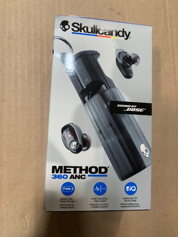 Photo 1 of **RIGHT EARPHONE ONLY**  Method 360 ANC Wireless Earbuds, Sound by Bose, Bluetooth Headphones, Premium Noise Cancelling, Up to 40 Hrs Battery, Sweat and Water Resistant, Microphone for iPhone Android - True Black