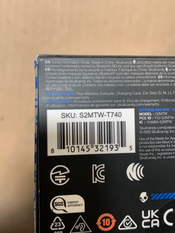 Photo 1 of **RIGHT EARPHONE ONLY**  Method 360 ANC Wireless Earbuds, Sound by Bose, Bluetooth Headphones, Premium Noise Cancelling, Up to 40 Hrs Battery, Sweat and Water Resistant, Microphone for iPhone Android - True Black