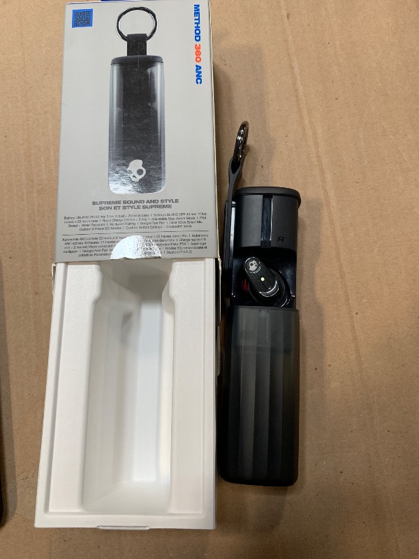 Photo 1 of **RIGHT EARPHONE ONLY**  Method 360 ANC Wireless Earbuds, Sound by Bose, Bluetooth Headphones, Premium Noise Cancelling, Up to 40 Hrs Battery, Sweat and Water Resistant, Microphone for iPhone Android - True Black