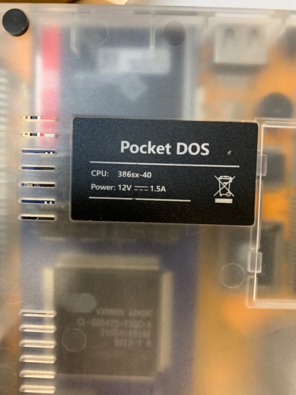 Photo 1 of Retro Pocket 386 CPU XT PC Laptop Computer 8088, Mini Laptop Compatible with Windows3.1 MS-DOS System, OPL3 Sound Card, VGA Graphics Card, LCD Screen Integrated Mouse Notebook Computer