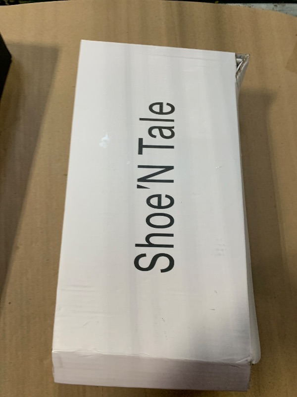 Photo 1 of ***HAVE BEEN WOREN****Shoe'N Tale Lace Up Heels for Women Ankle Strappy Gladiator High Heeled Sandals Chunky Block Heel Square Open Toe Criss Cross Dress Shoes(8.5,White)