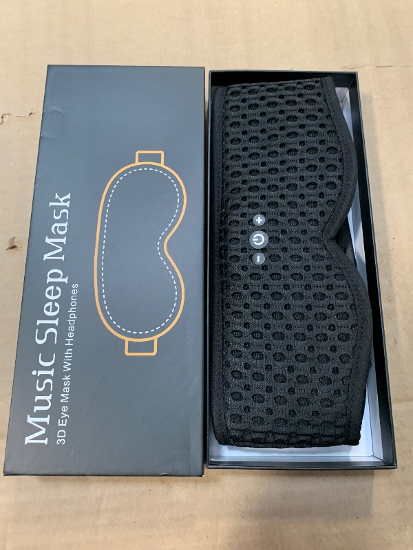 Photo 1 of ** NO USB CABLE ** ASIILOVI Bluetooth Sleep Mask HF016 Sleep Headphones with Detachable & Washable 3D Contoured Eye Mask, Integrated Adjustable Hook-and-Loop Eye Masks for Sleep, Perfect for Men/Women/Teens Sleep Gifts