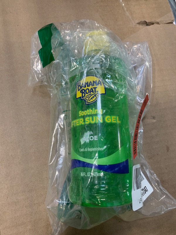 Photo 1 of ***1 bottle missing*** Banana Boat Soothing After Sun Gel with Aloe Twin Pack | After Sun Care Aloe Gel, After Sun Aloe, Sunburn Relief, 16oz each