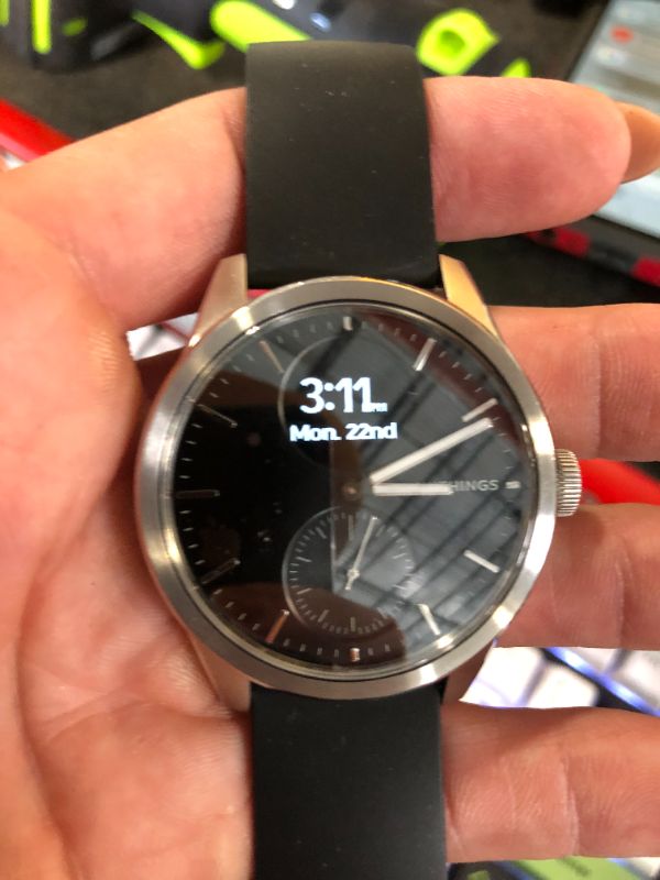 Photo 1 of ***MISSING CHARGER*** BUT WORKS SEE PICS***WITHINGS ScanWatch 2 - Women's Men's Health Smartwatch, ECG, SpO2, Temperature, Sleep Tracking, Respiratory Health, Waterproof, 30-Day Battery, 30-Day Battery, Android & iOS