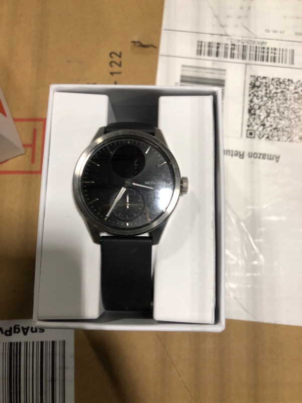 Photo 1 of ***MISSING CHARGER*** BUT WORKS SEE PICS***WITHINGS ScanWatch 2 - Women's Men's Health Smartwatch, ECG, SpO2, Temperature, Sleep Tracking, Respiratory Health, Waterproof, 30-Day Battery, 30-Day Battery, Android & iOS