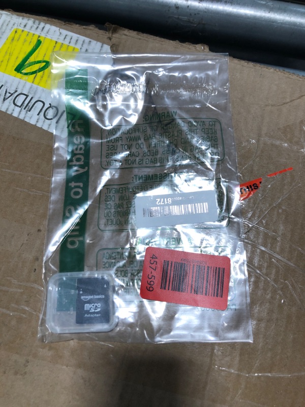 Photo 1 of ******* JUST ADAPTOR**** Amazon Basics Micro SDXC Memory Card with Full Size Adapter, A2, U3, Read Speed up to 100 MB/s, 128 GB, Black