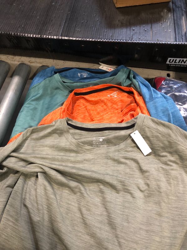 Photo 1 of ***ONLY 4 T SHIRTS****5 Pack Men’s Active Quick Dry Crew Neck T Shirts | Athletic Running Gym Workout Short Sleeve Tee Tops Bulk (Set 10, 5X-Large)