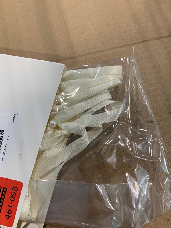 Photo 1 of ***candles missing**Riceshoot 6 Pcs 5x7 Bow Ribbon and pearl Cake Topper, Vintage Cake Topper for Coquette Themed Party, Bridal Party Decoration, Birthday Candle Accessory, Engagement Dessert Decor(White)